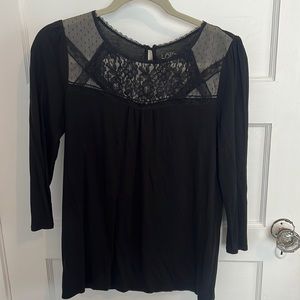 Loft black blouse!